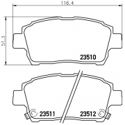 2351002 Pastilla de Freno Delantera