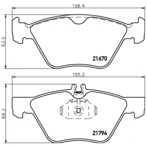 2167081 Pastilla de Freno Epad Delantera