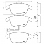 2470681 Pastilla de Freno Epad Delantera
