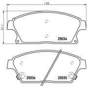2503481 Pastilla de Freno Epad Delantera