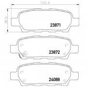 2387101 Pastilla de Freno Posterior