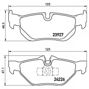 2392701 Pastilla de Freno Posterior