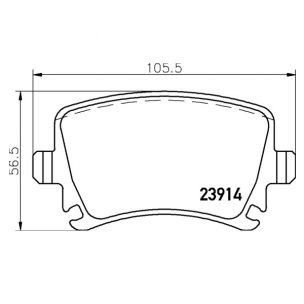 2391401 Pastilla de Freno Posterior