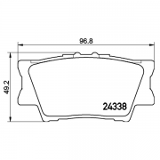 2433801 Pastilla de Freno Posterior