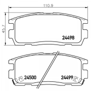 2449801 Pastilla de Freno Posterior