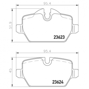 2362303 Pastilla de Freno Posterior