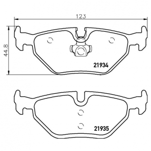 2193402 Pastilla de Freno Posterior