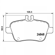 2484801 Pastilla de Freno Posterior