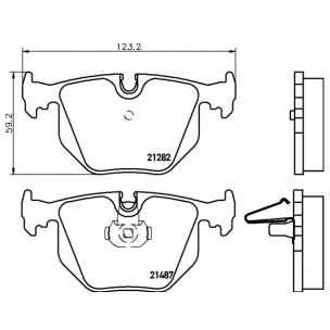 2148703 Pastilla de Freno Posterior