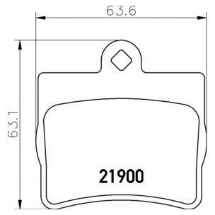 2190003 Pastilla de Freno Posterior