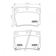 2359301 Pastilla de Freno Posterior